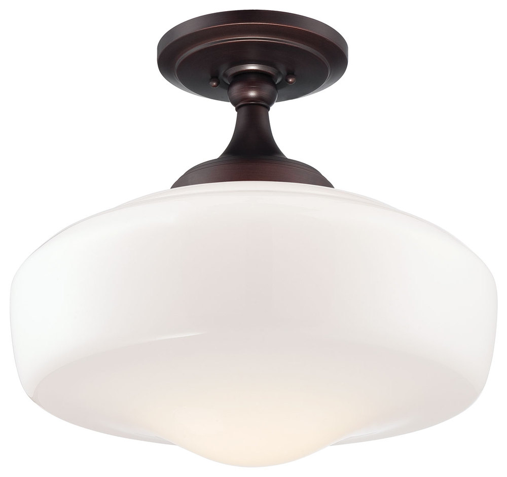 1 LIGHT SEMI FLUSH