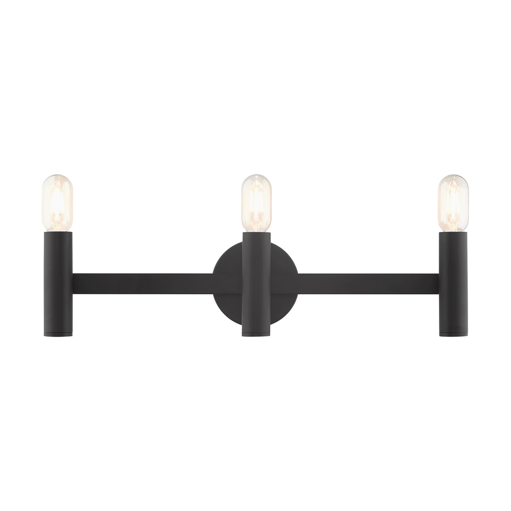 3 Lt Black ADA Vanity Sconce