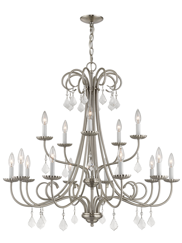 15 Lt BN Foyer Chandelier