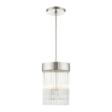 Livex Lighting 49828-91 - 3 Lt Brushed Nickel Chandelier