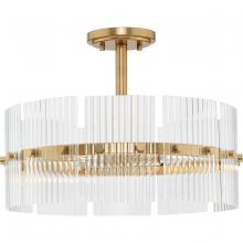 Progress P500456-205 - Seville Collection Four-Light Soft Gold Contemporary Pendant