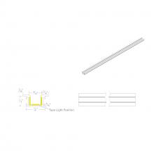 WAC US LED-T-RCH5-BK - InvisiLED? 8ft Recessed Mounted Trim Channel