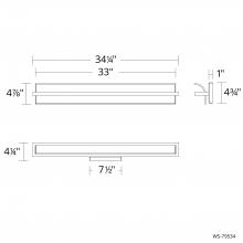 WAC US WS-79534-27-BN - Shard Bath & Wall Sconce