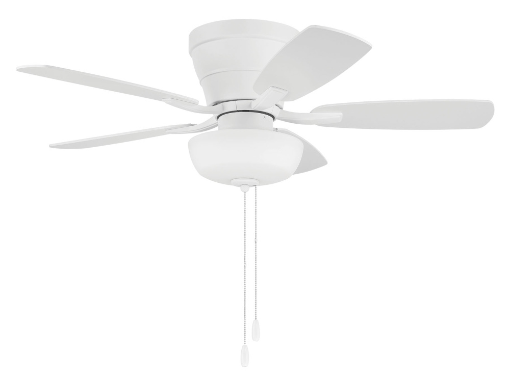 42" Hugger Ceiling Fan w/ 5 Blades, Light Kit