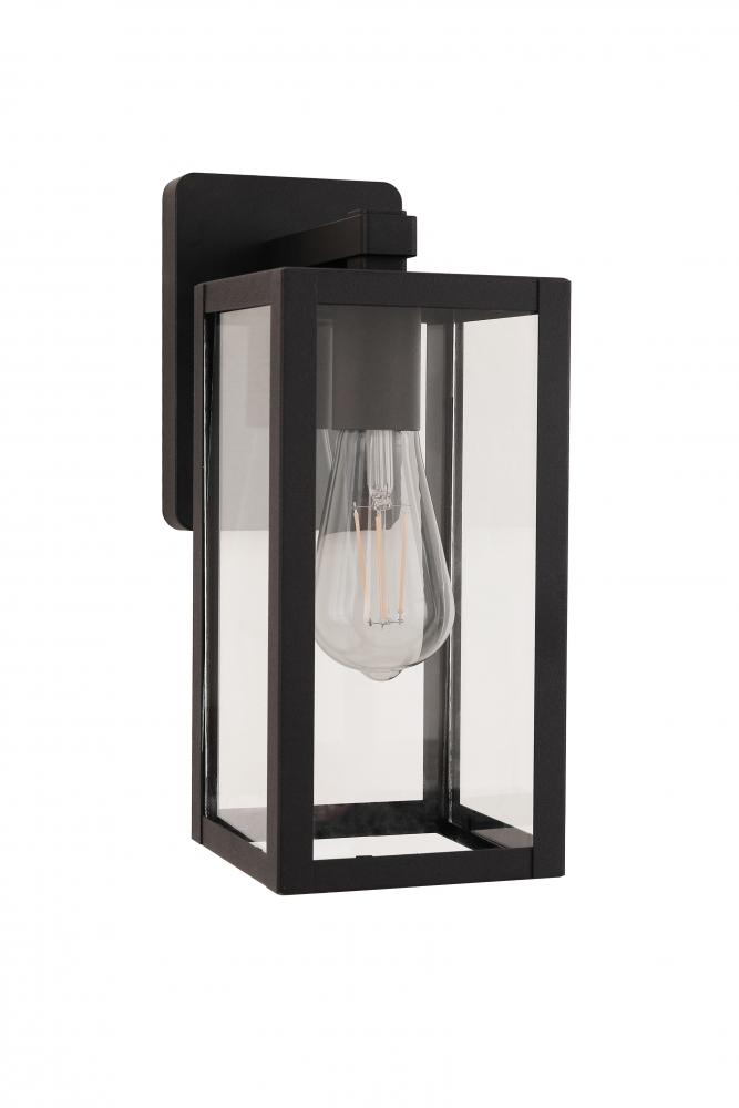 Harris 1 Light 12.13" Outdoor Lantern in Textured Black