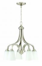 Craftmade 41915-BNK - Grace 5 Light Down Chandelier in Brushed Polished Nickel