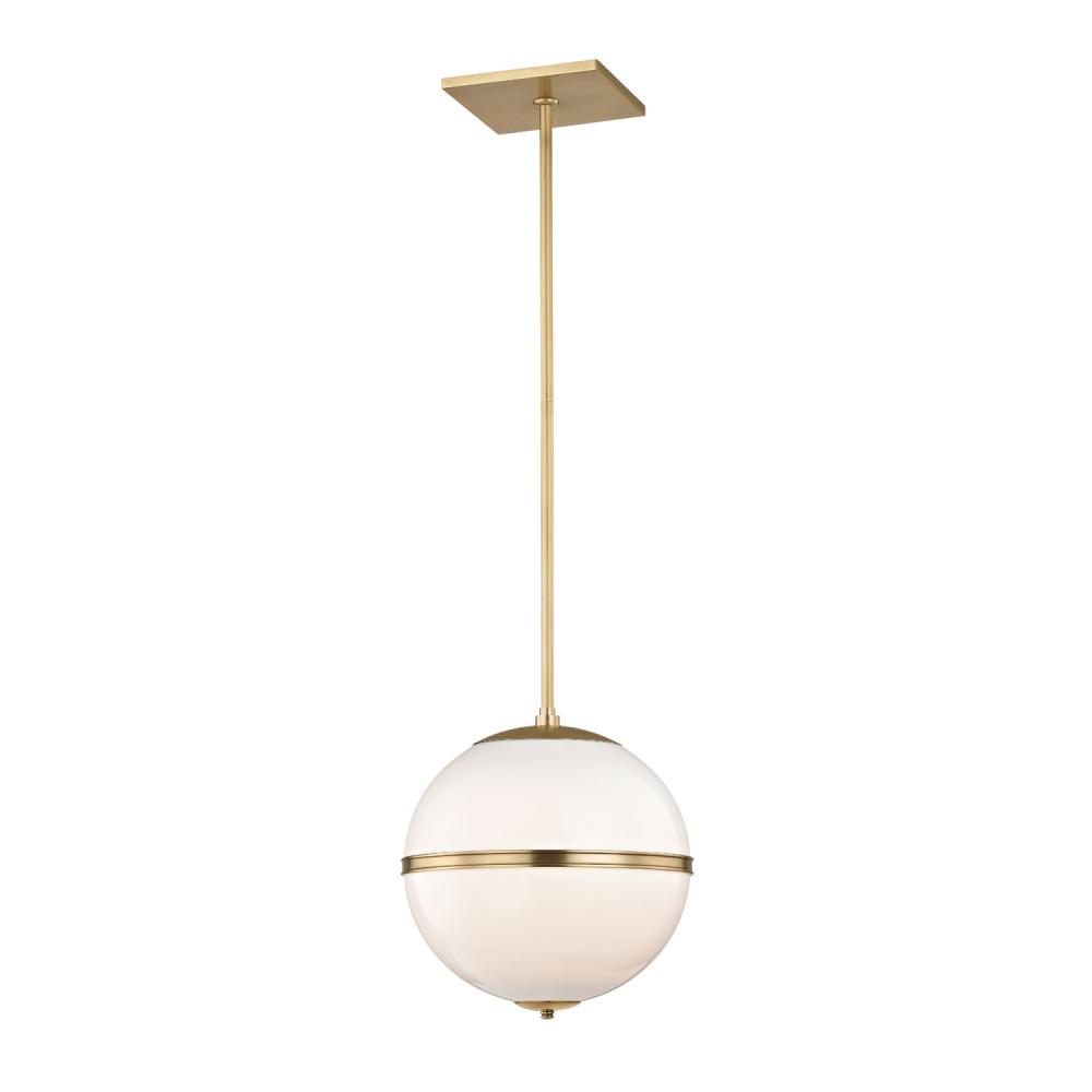 Brian Patrick Flynn Truax 1 Light Aged Brass Mini Pendant