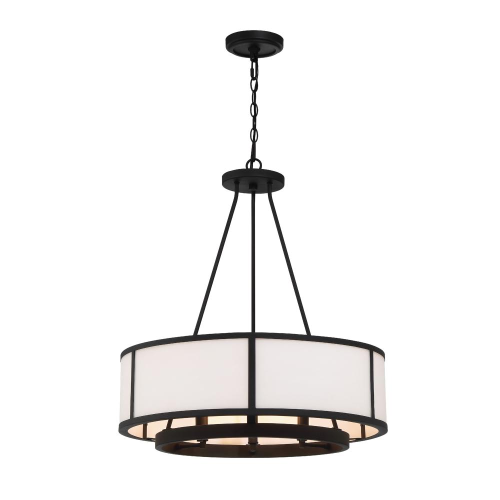 Bryant 6 Light Black Forged Chandelier