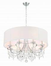 Crystorama 6628-CH-CL-MWP - Othello 8 Light Polished Chrome Chandelier