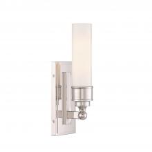 Crystorama WLX-301-PN - Wilcox 1 Light LED Polished Nickel Sconce