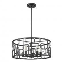 Acclaim Lighting IN21132BK - Amoret 5-Light Matte Black Convertible Pendant