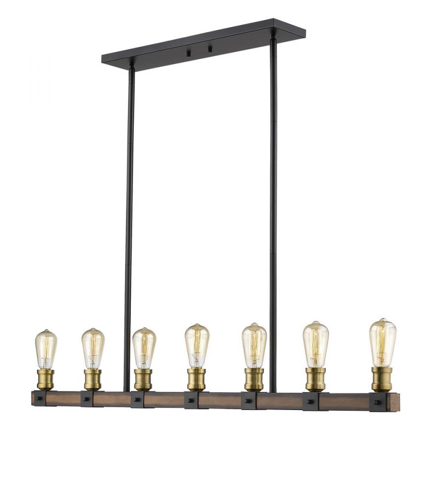 7 Light Linear Chandelier