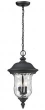 Z-Lite 533CHB-BK - 3 Light Outdoor Chain Mount Ceiling Fixture