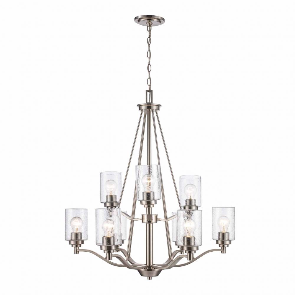 Mod Pod Chandeliers Brushed Nickel