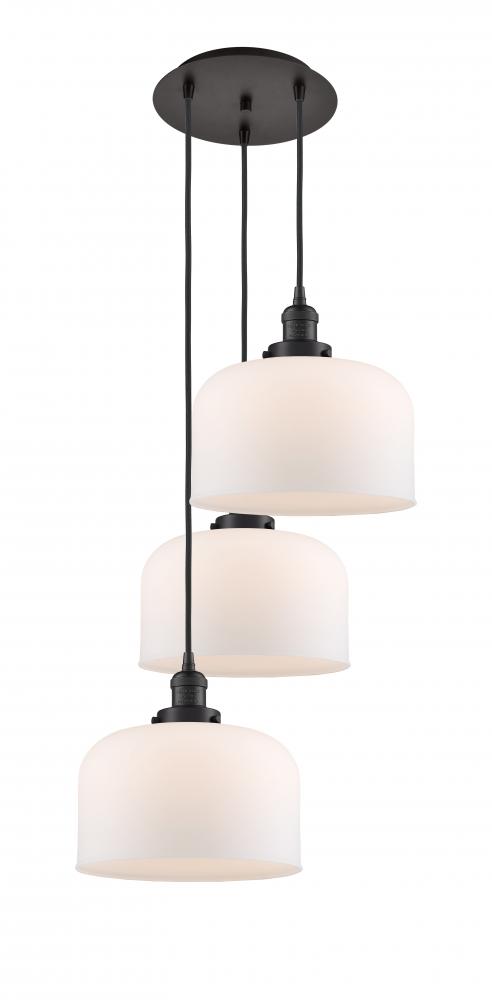 Cone - 3 Light - 18 inch - Oil Rubbed Bronze - Cord hung - Multi Pendant