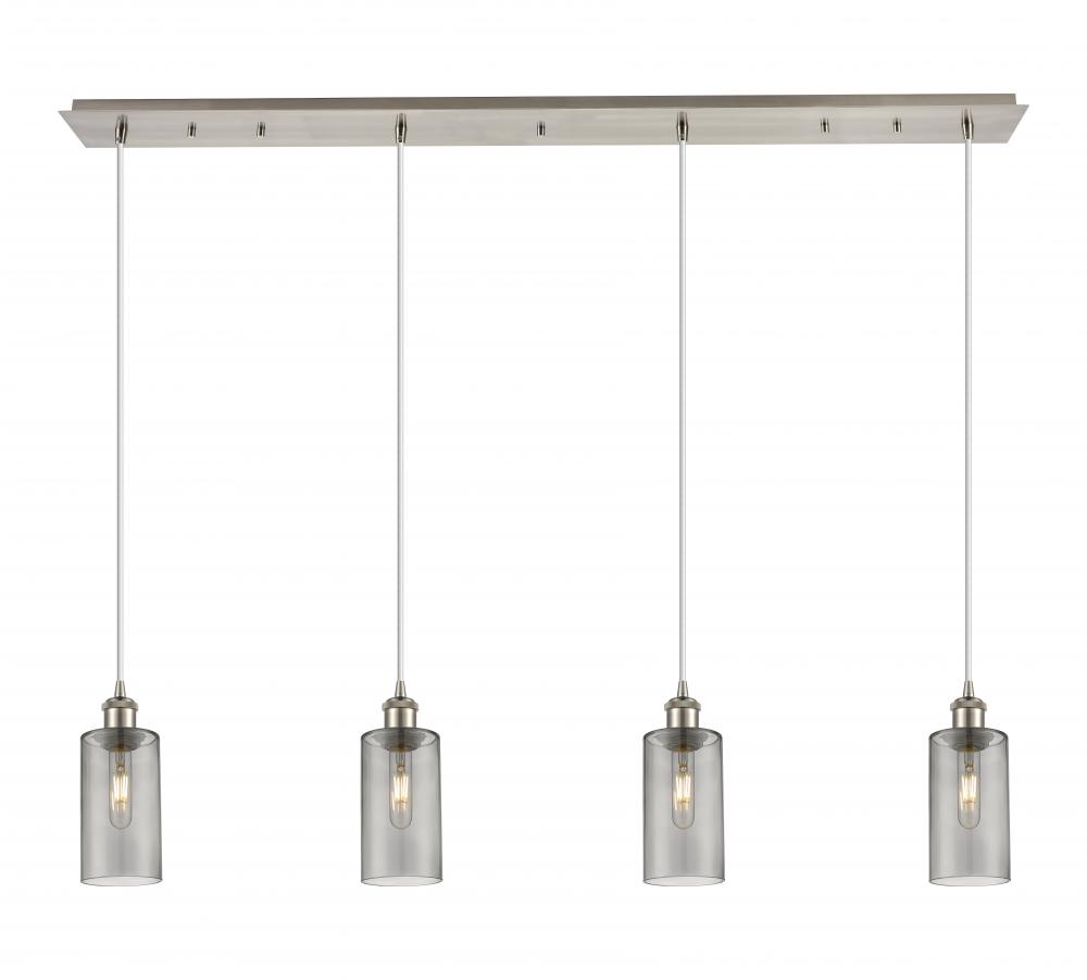 Crown Point - 4 Light - 49 inch - Brushed Satin Nickel - Linear Pendant