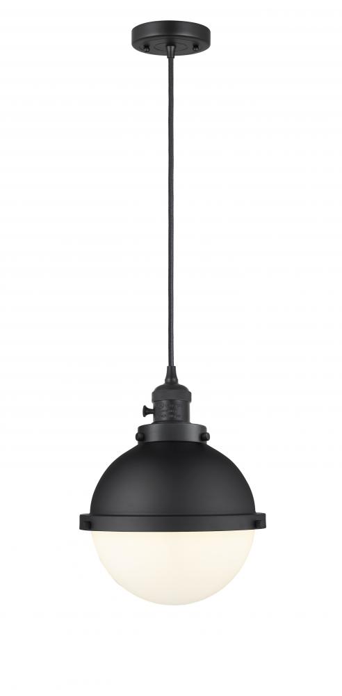 Hampden - 1 Light - 9 inch - Matte Black - Cord hung - Mini Pendant