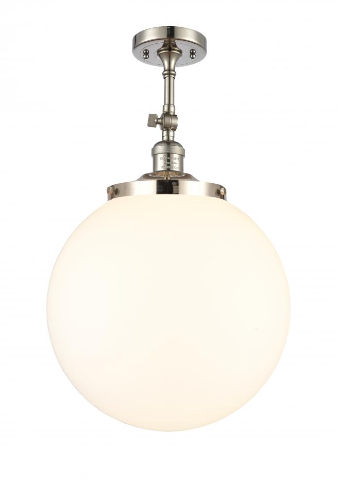 Beacon - 1 Light - 14 inch - Polished Nickel - Semi-Flush Mount