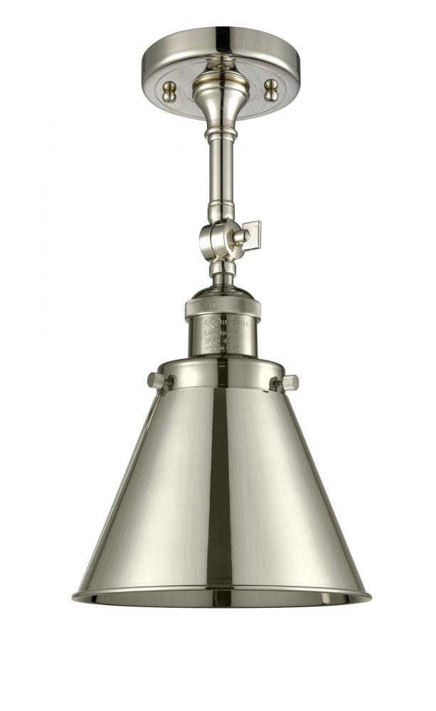 Appalachian - 1 Light - 8 inch - Polished Nickel - Semi-Flush Mount