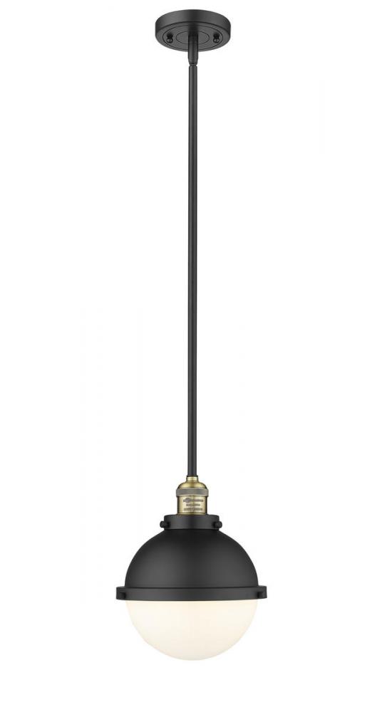 Hampden - 1 Light - 9 inch - Matte Black - Stem Hung - Mini Pendant