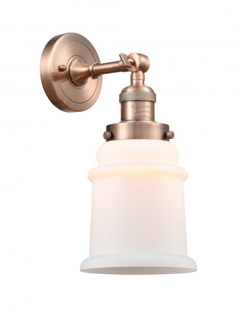 Canton - 1 Light - 7 inch - Antique Copper - Adjustable Sconce