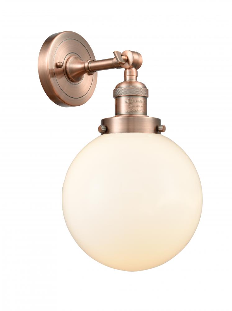 Beacon - 1 Light - 8 inch - Antique Copper - Adjustable Sconce