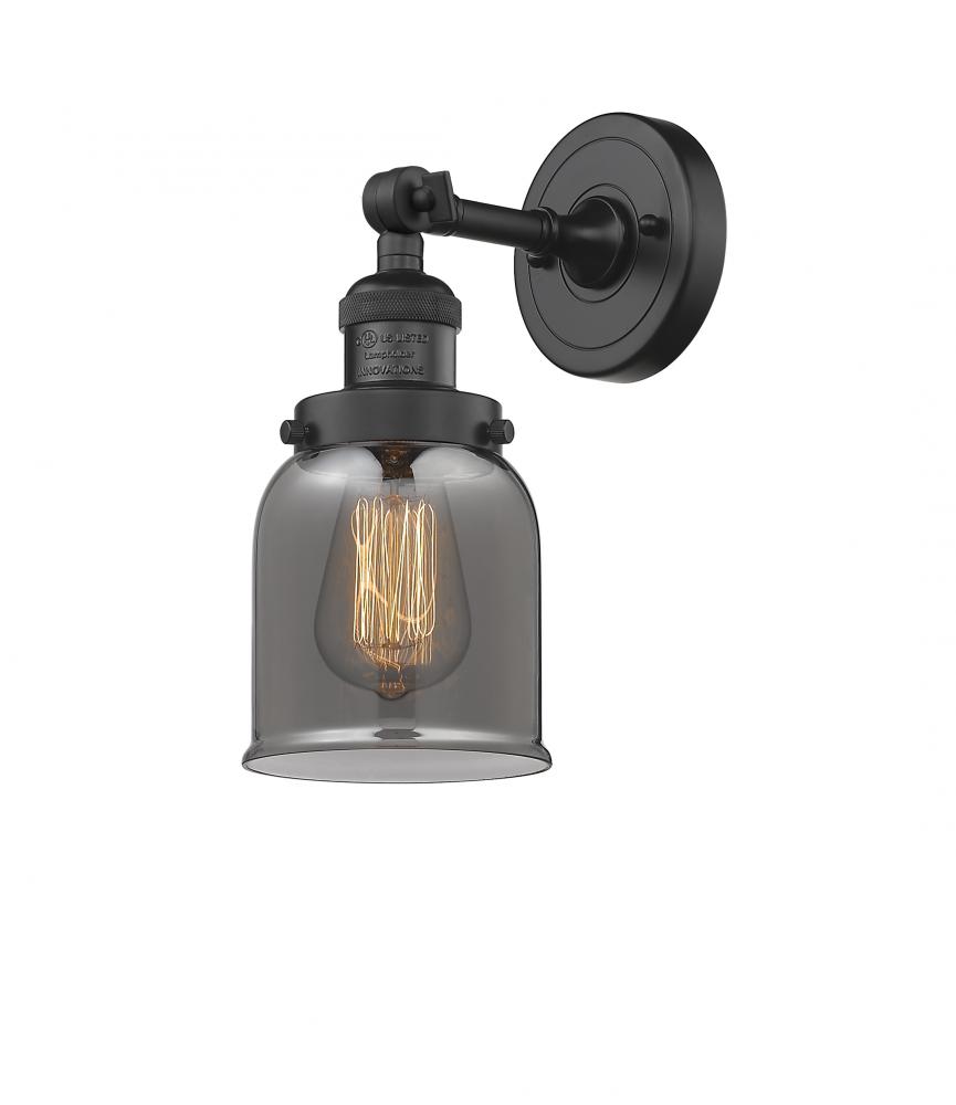 Bell - 1 Light - 5 inch - Matte Black - Adjustable Sconce