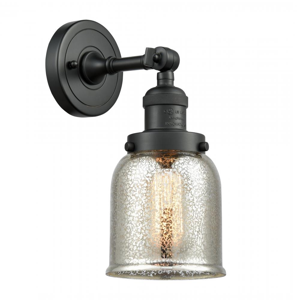 Bell - 1 Light - 5 inch - Matte Black - Adjustable Sconce