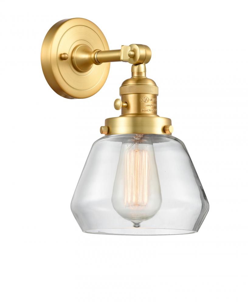 Fulton - 1 Light - 7 inch - Satin Gold - Sconce