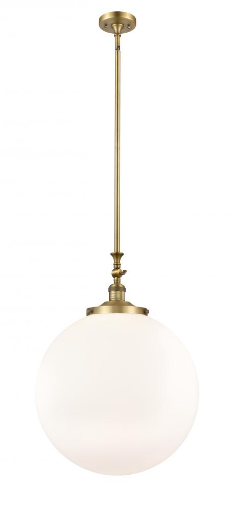 Beacon - 1 Light - 18 inch - Brushed Brass - Stem Hung - Mini Pendant