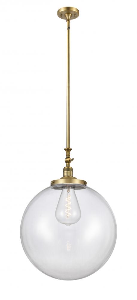 Beacon - 1 Light - 18 inch - Brushed Brass - Stem Hung - Mini Pendant