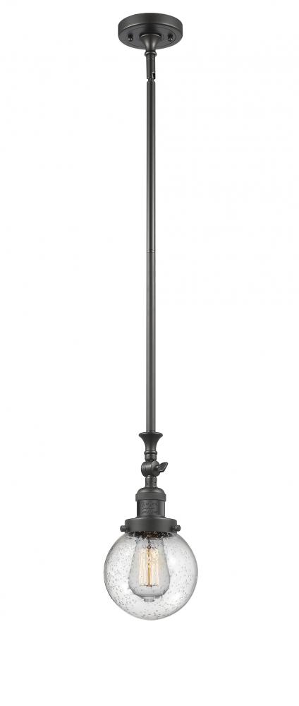 Beacon - 1 Light - 6 inch - Oil Rubbed Bronze - Stem Hung - Adjustable Mini Pendant