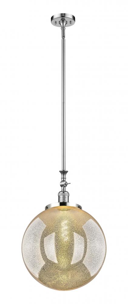 Beacon - 1 Light - 16 inch - Polished Chrome - Stem Hung - Adjustable Mini Pendant