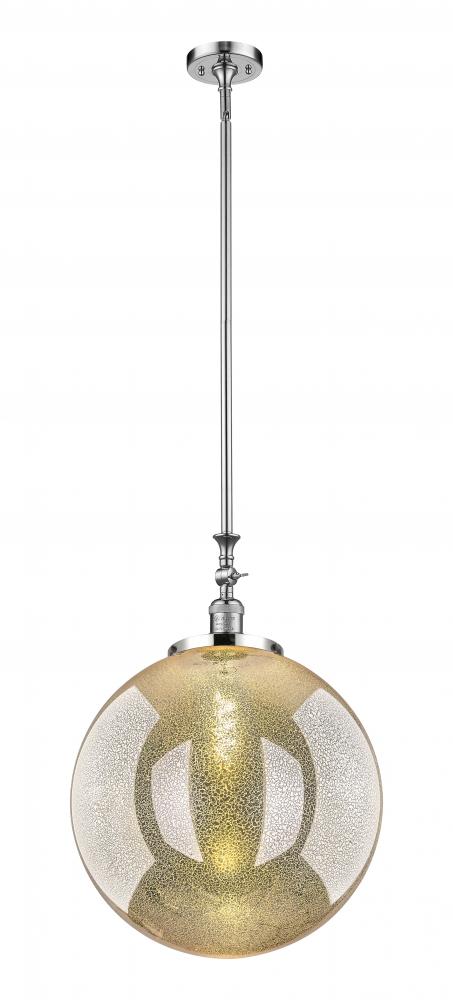 Beacon - 1 Light - 18 inch - Polished Chrome - Stem Hung - Adjustable Mini Pendant