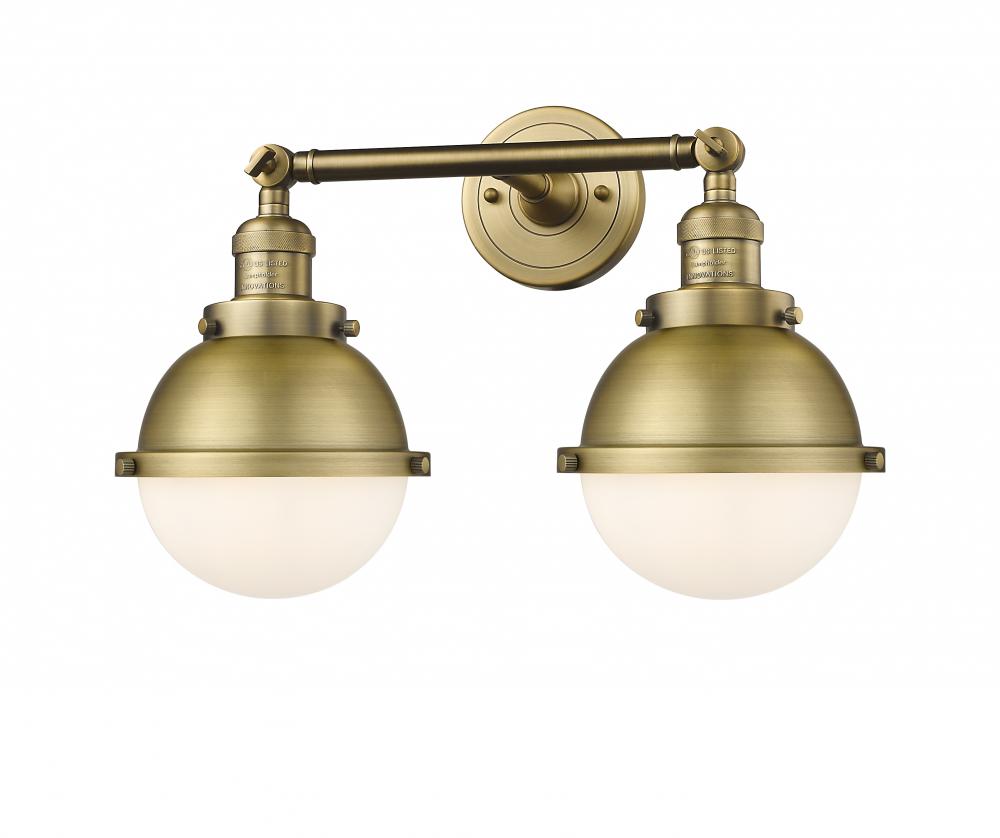 Hampden - 2 Light - 18 inch - Brushed Brass - Bath Vanity Light