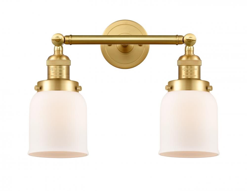 Bell - 2 Light - 16 inch - Satin Gold - Bath Vanity Light