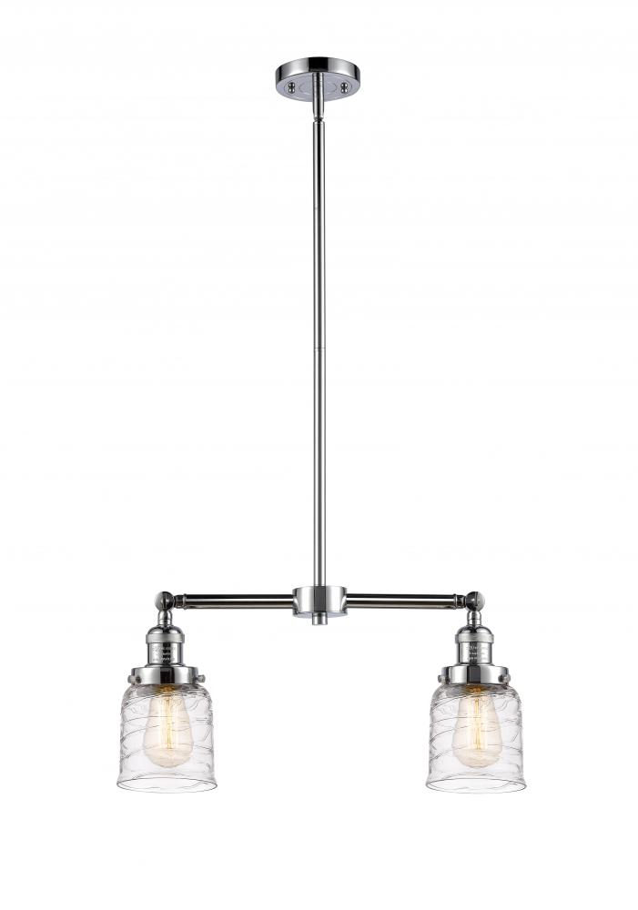 Bell - 2 Light - 21 inch - Polished Chrome - Stem Hung - Island Light