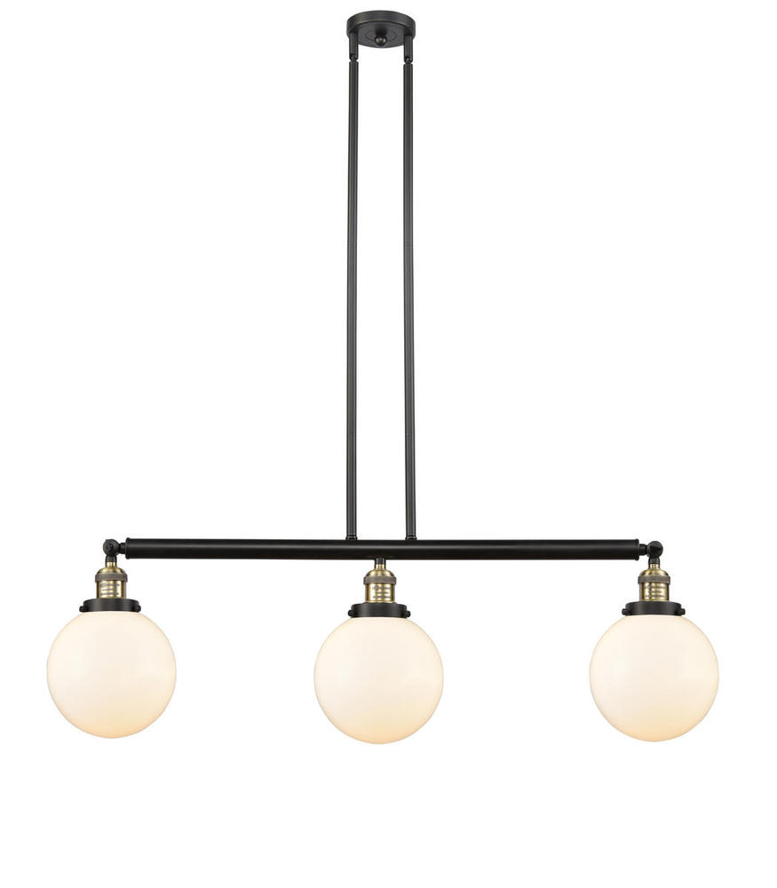 Beacon - 3 Light - 41 inch - Black Antique Brass - Stem Hung - Adjustable Island Light