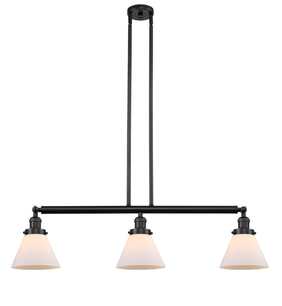 Cone - 3 Light - 40 inch - Oil Rubbed Bronze - Stem Hung - Island Light