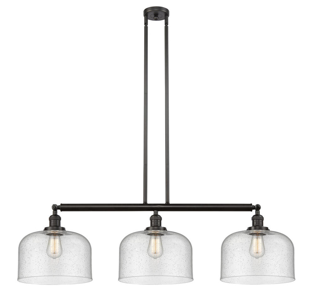 Bell - 3 Light - 42 inch - Oil Rubbed Bronze - Stem Hung - Adjustable Island Light