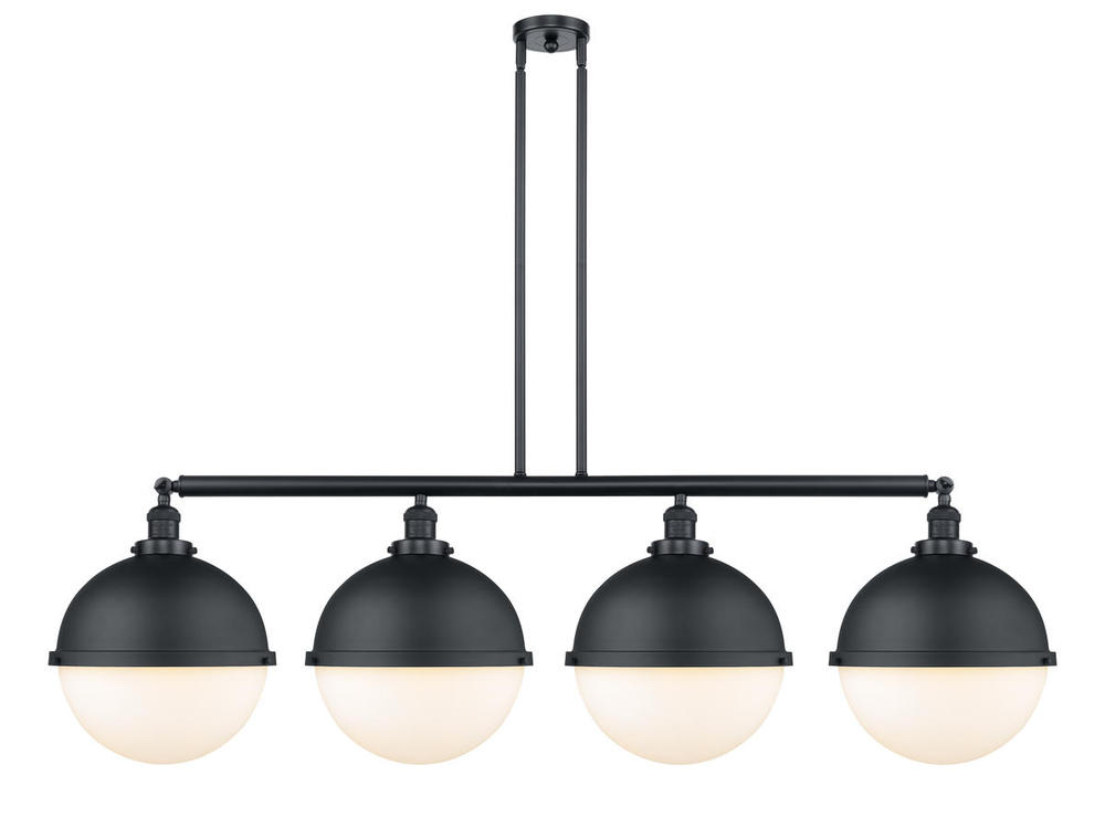 Hampden - 4 Light - 58 inch - Matte Black - Stem Hung - Island Light