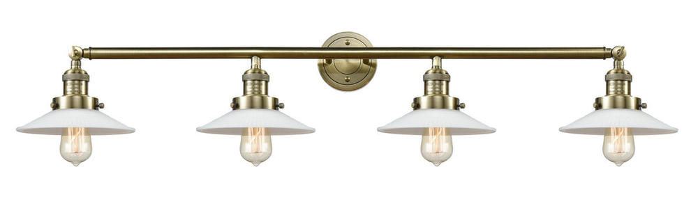 Halophane - 4 Light - 45 inch - Antique Brass - Bath Vanity Light