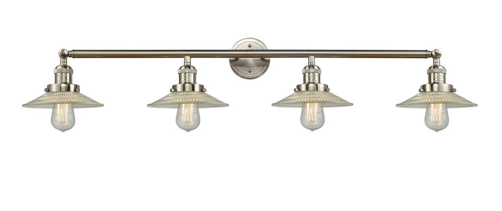 Halophane - 4 Light - 45 inch - Brushed Satin Nickel - Bath Vanity Light