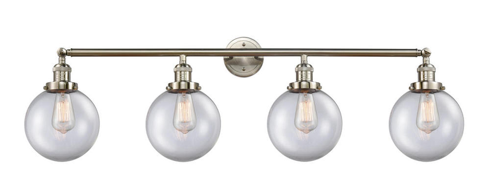 Beacon - 4 Light - 44 inch - Brushed Satin Nickel - Adjustable Bath Vanity Light