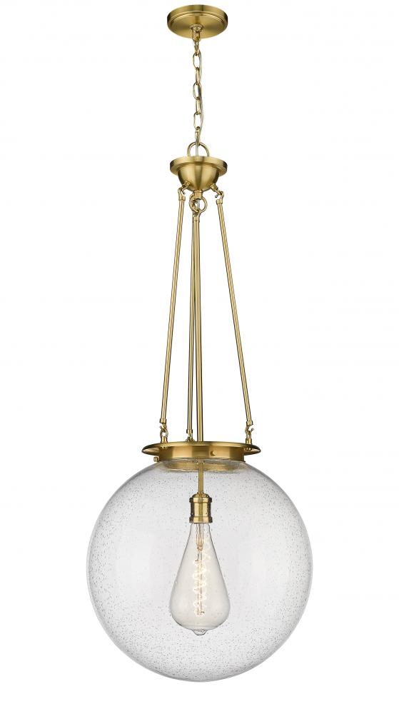 Beacon - 1 Light - 18 inch - Satin Gold - Chain Hung - Pendant