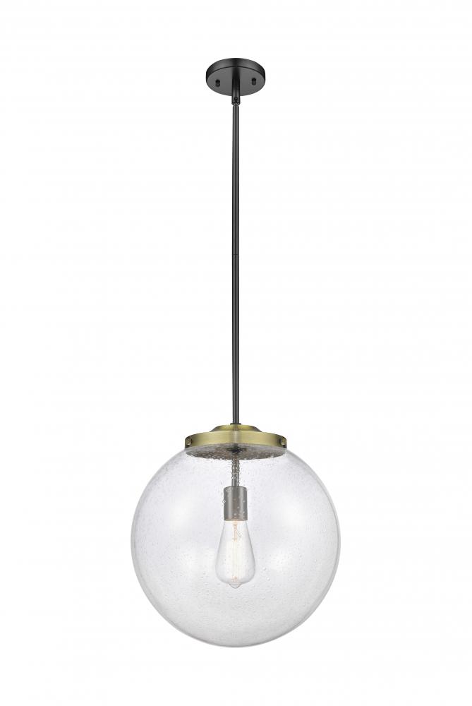 Beacon - 1 Light - 16 inch - Black Antique Brass - Stem Hung - Pendant