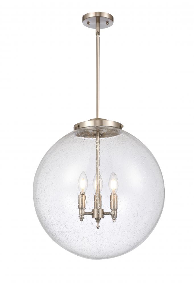 Beacon - 3 Light - 18 inch - Brushed Satin Nickel - Cord hung - Pendant