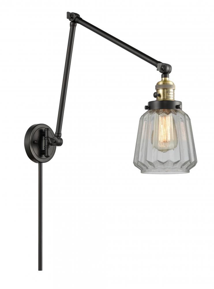 Chatham - 1 Light - 8 inch - Black Antique Brass - Swing Arm