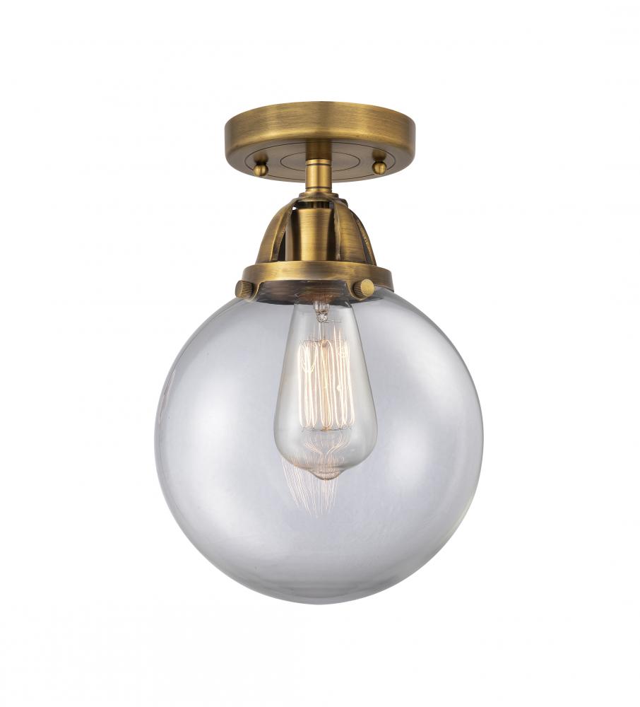 Beacon - 1 Light - 8 inch - Brushed Brass - Semi-Flush Mount