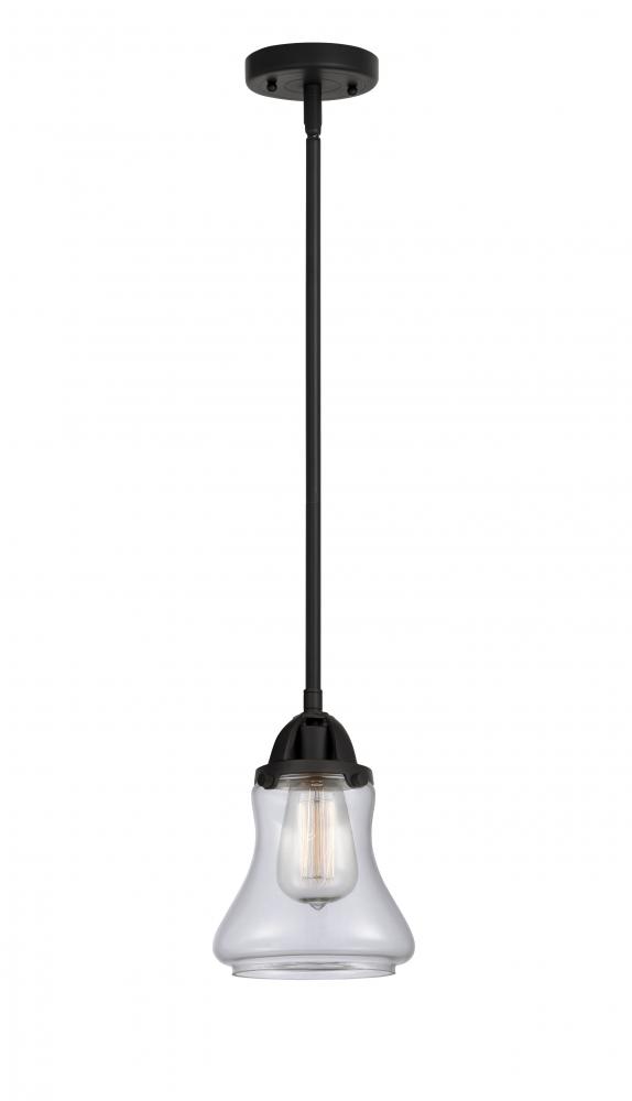 Bellmont - 1 Light - 6 inch - Matte Black - Cord hung - Mini Pendant